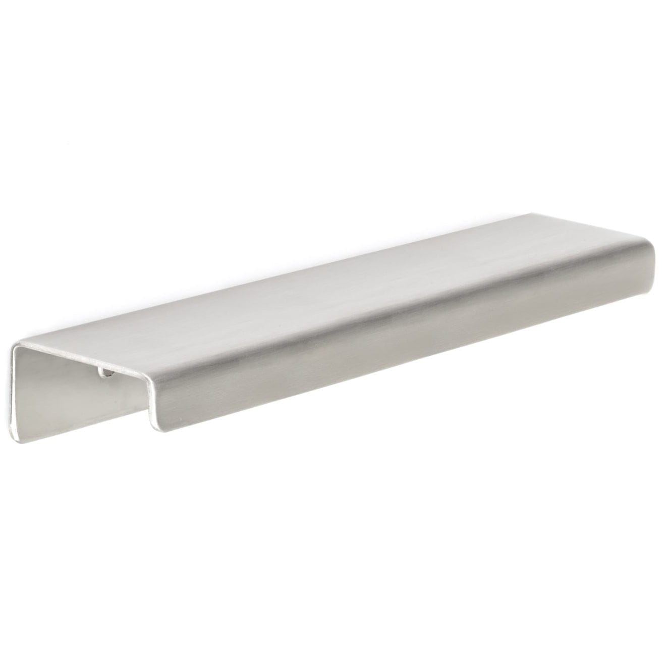 Contemporary Edge Pull, 4" Center-to-Center, Stainless Steel alt 0