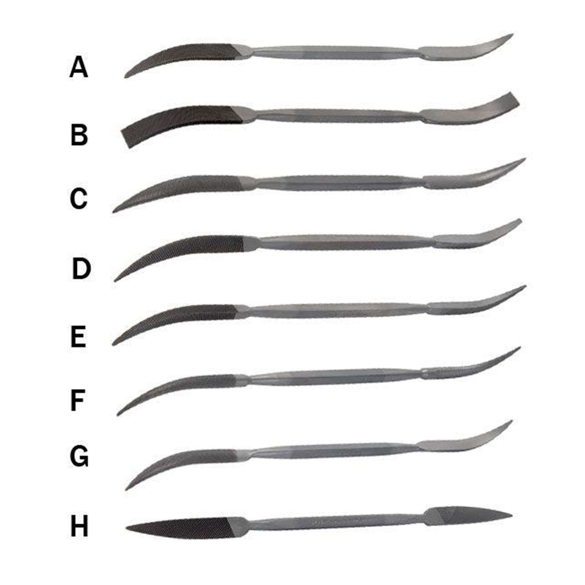 Riffler Files, Set of 8 (A-H) alt 0