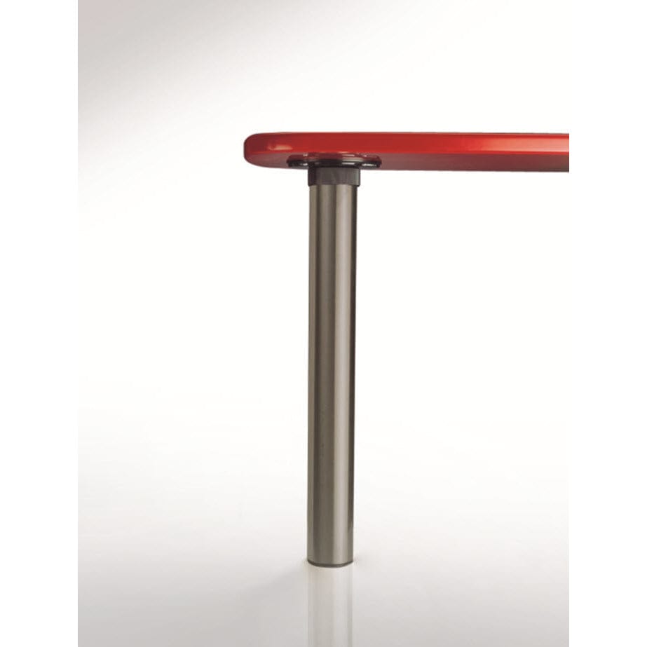 27-3/4" (705 mm) Isola Adjustable Table Leg with High Adjustment Matte Chrome alt 0