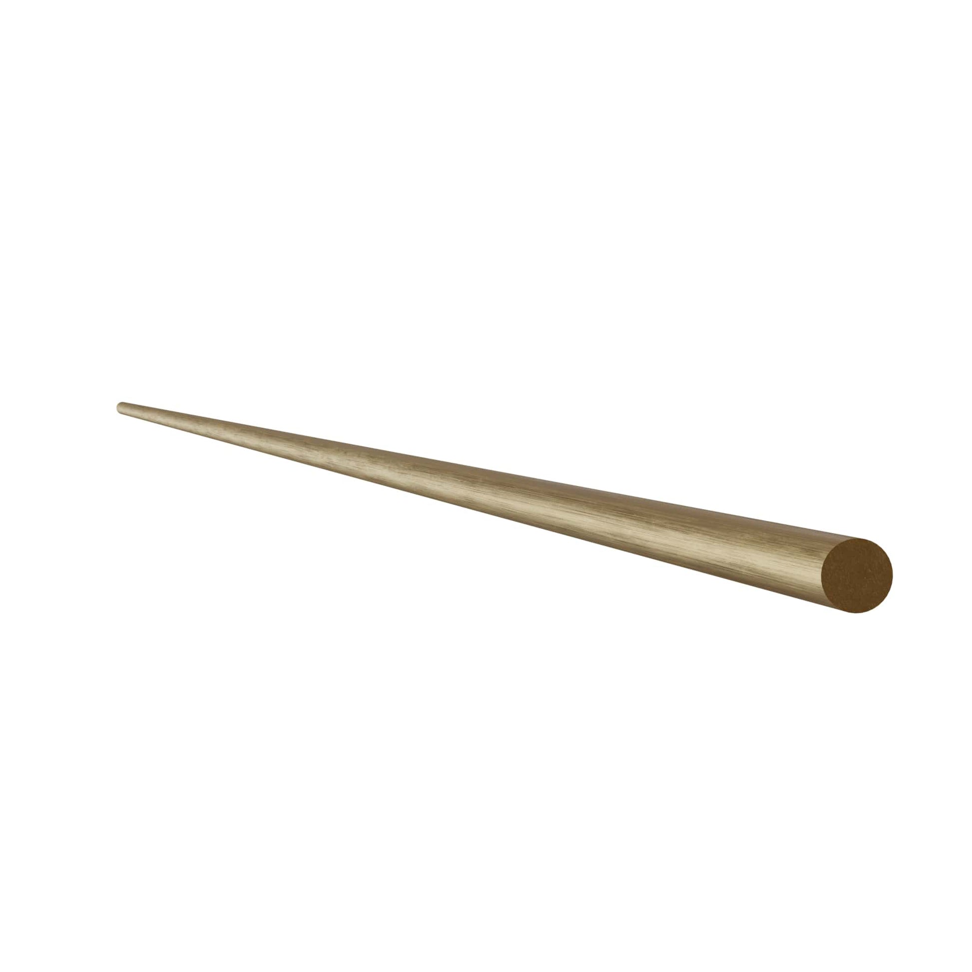 Gallery Rail Rod, Satin Brass, 6mm x 36" L alt 0