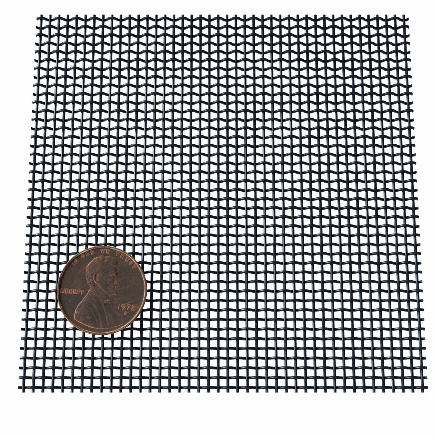 Fine Wire Mesh for Decorative Wire Grilles - 20" L x 48" W, Flat Black alt 0