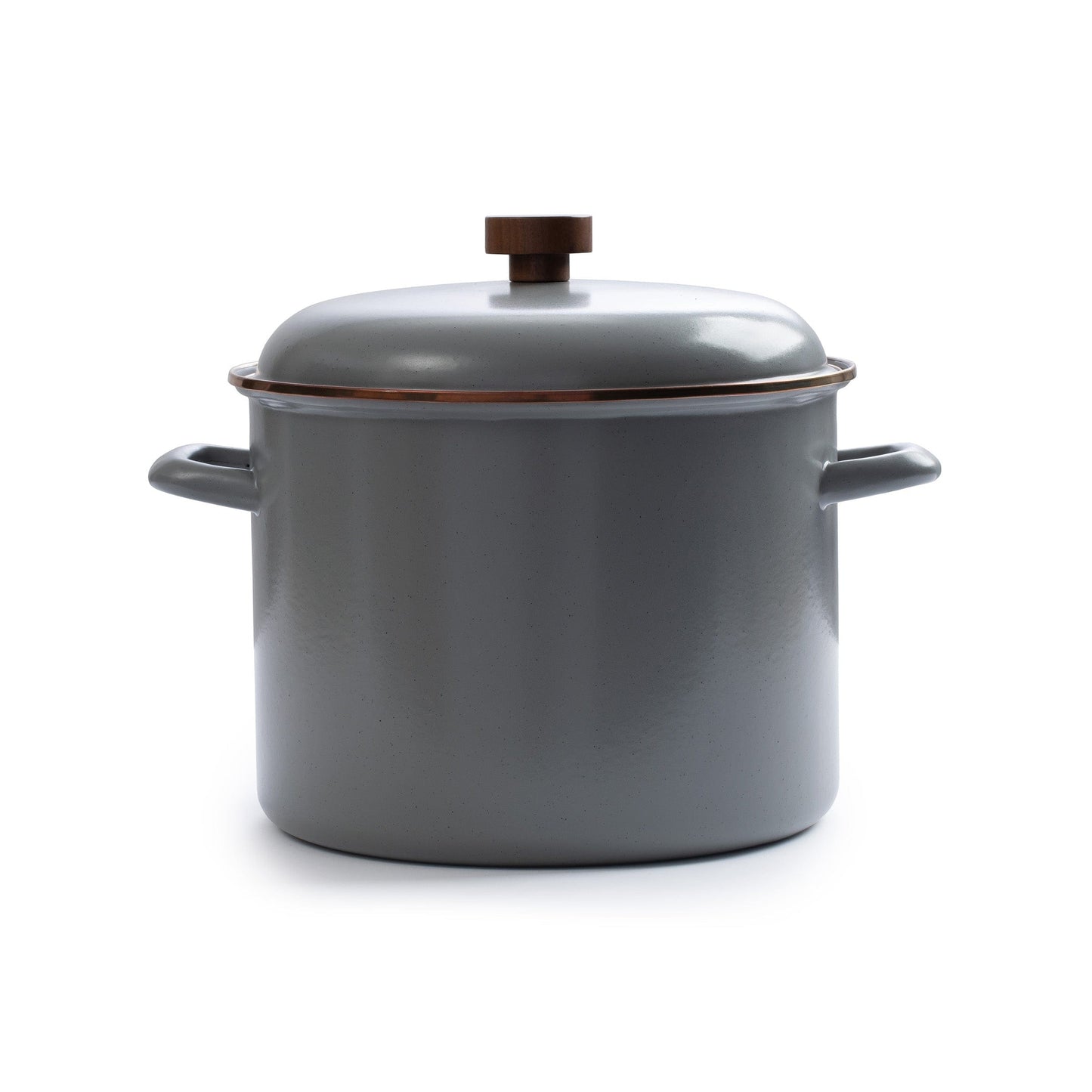 Enamel Stock Pot Slate Gray Indoor/Outdoor alt 0