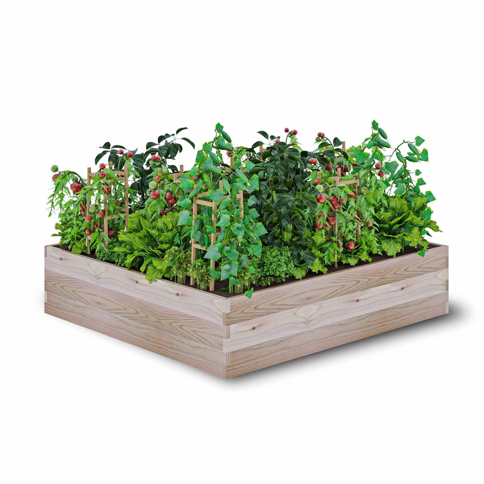 Cedar Raised Garden Bed 45" x 45" x 10-1/2"H alt 0