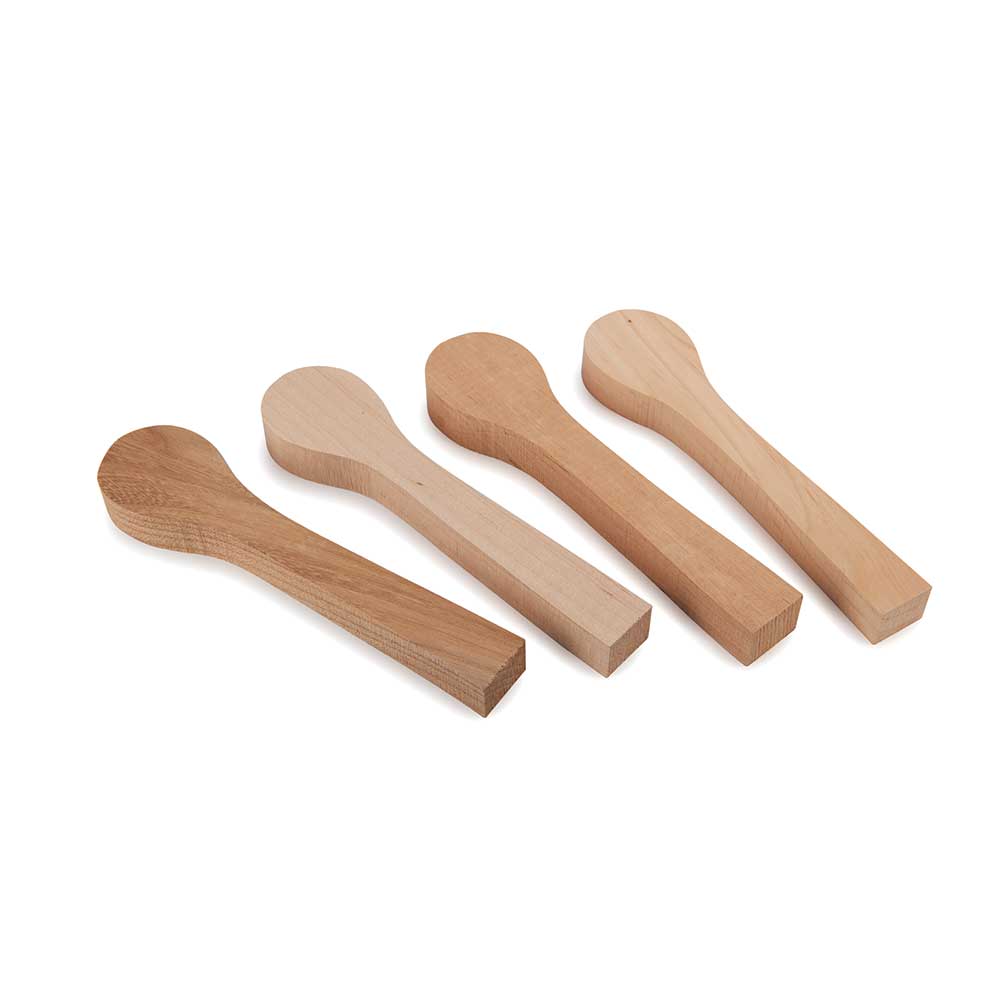 Mini Spoon Blank Set - Elm, Apricot, Maple and Alder - 4 Piece