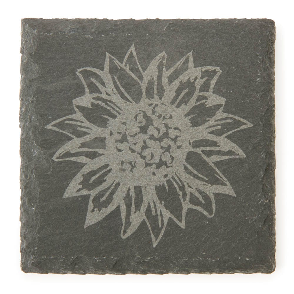 Engravable Slate Coasters - 4 Piece