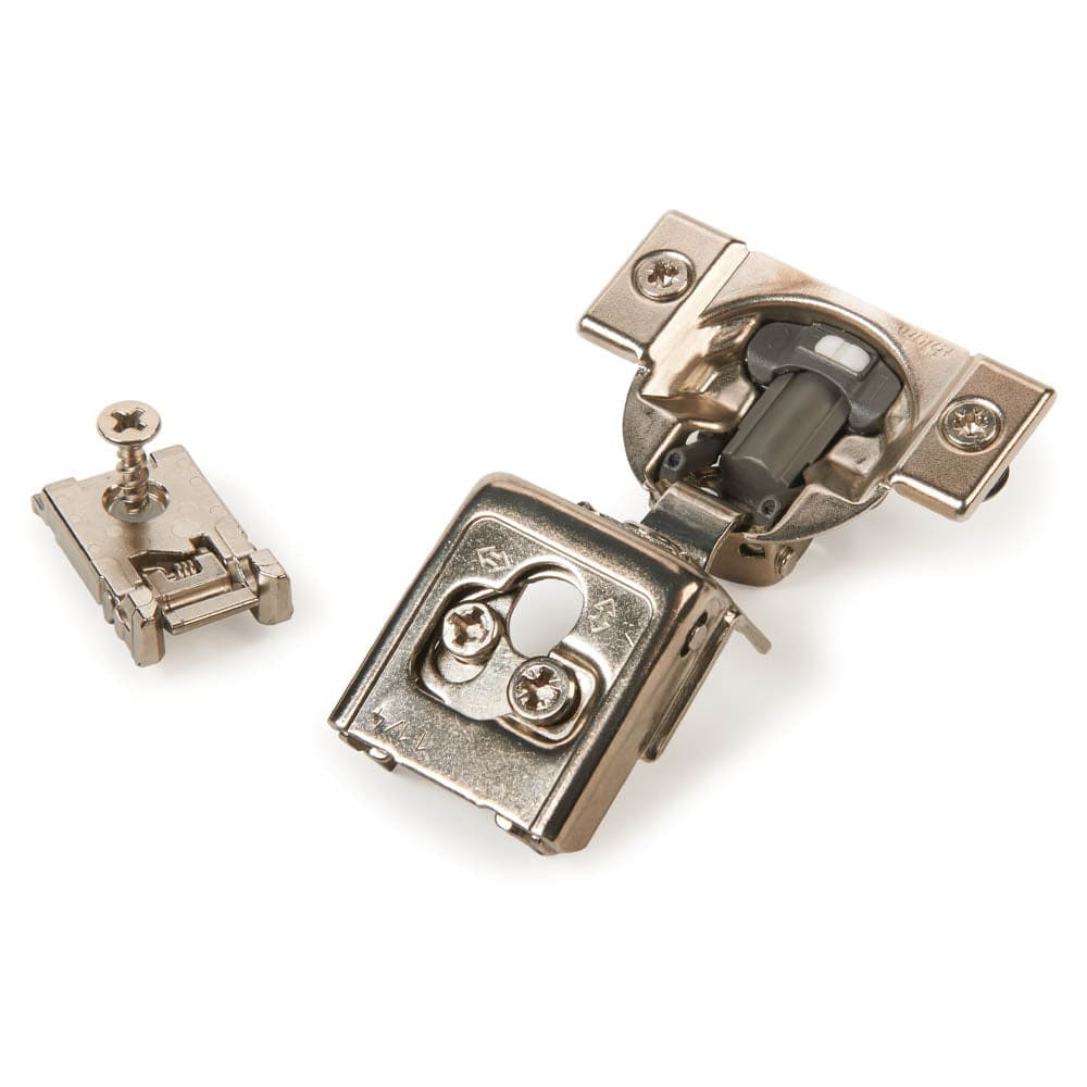 Premium Compact Clip - 1-1/4" Overlay Face Frame Hinge with Blumotion - Pair