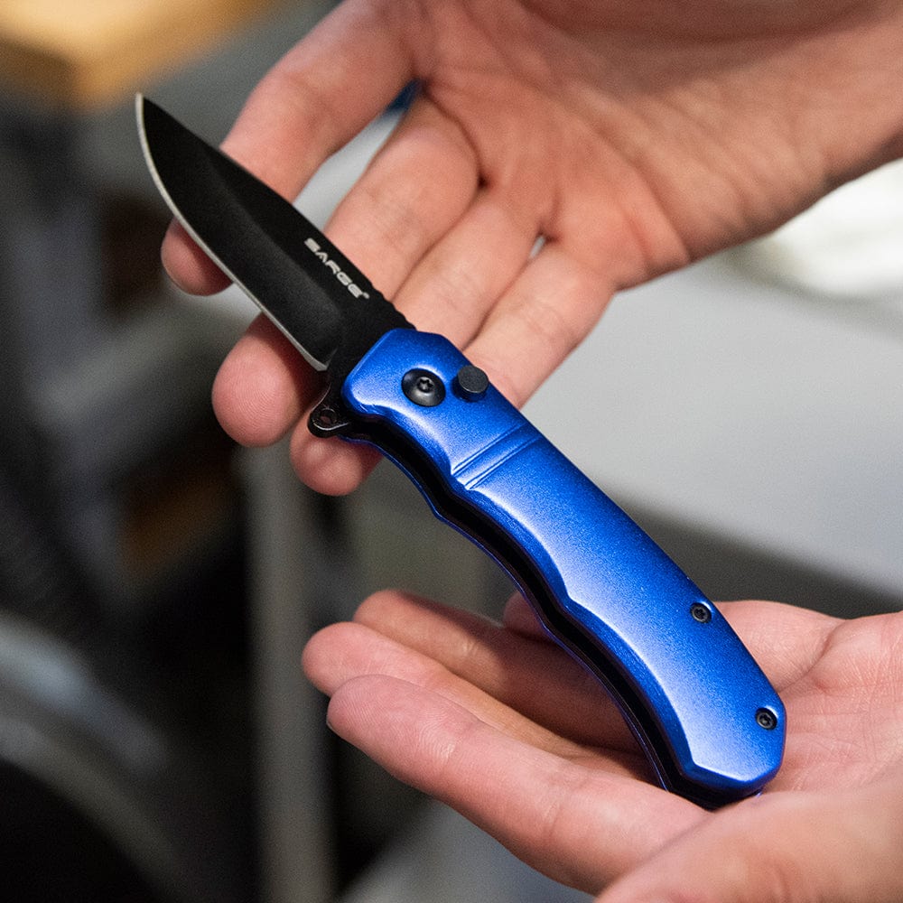 Control - Blue Turbo Lock Folder Pocket Knife