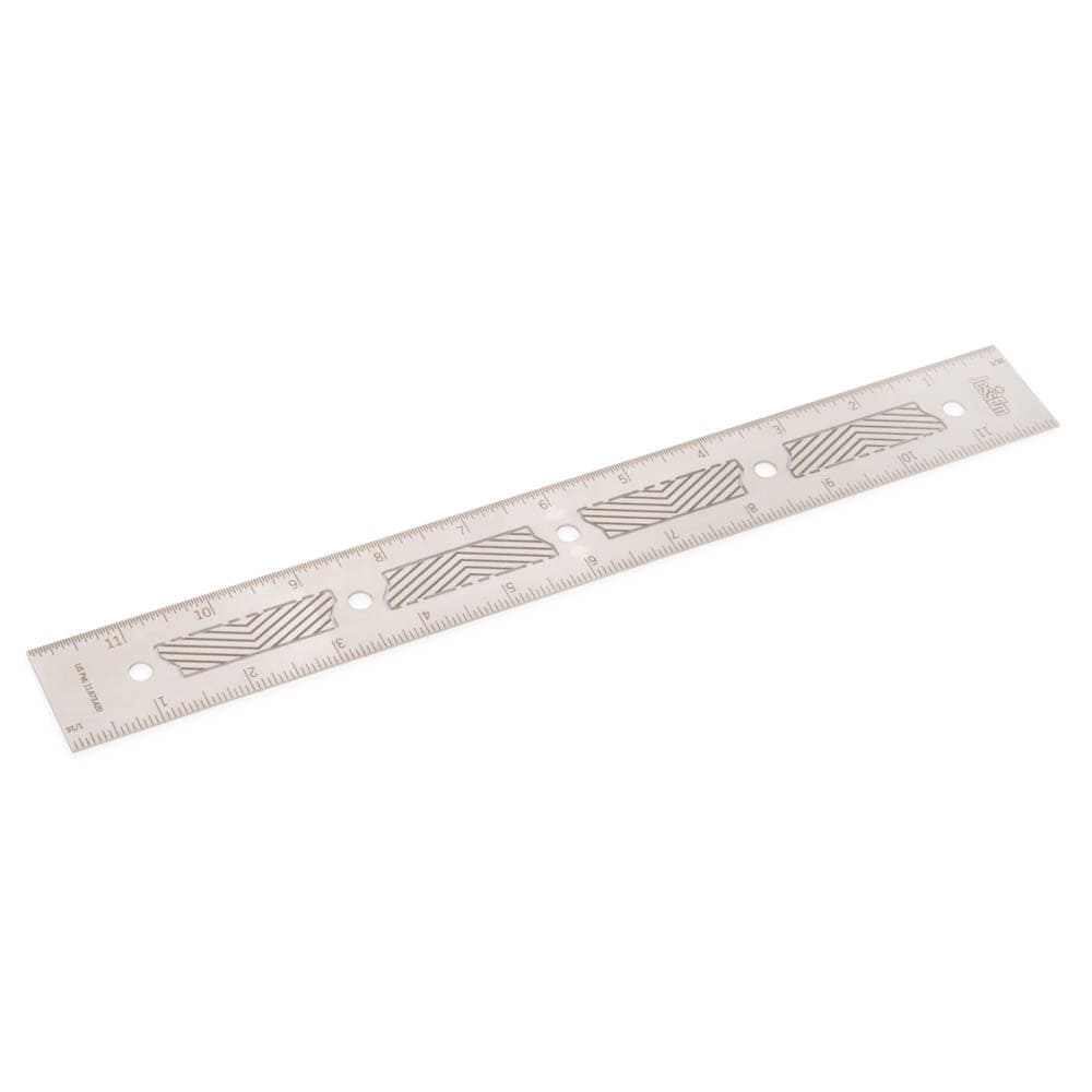 12" Stainless Steel Precision Ruler - Imperial