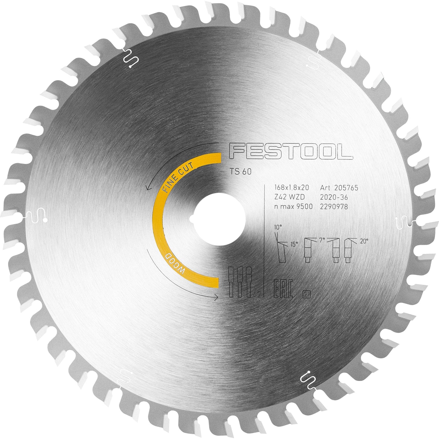 Fine Cut Saw Blade 42T - TS 60 alt 0