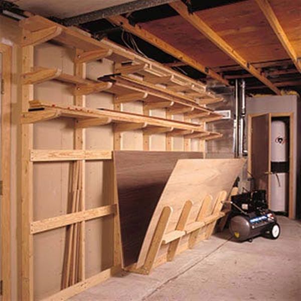 Woodworking Project Paper Plan to Build Lumber Storage Rack alt 0