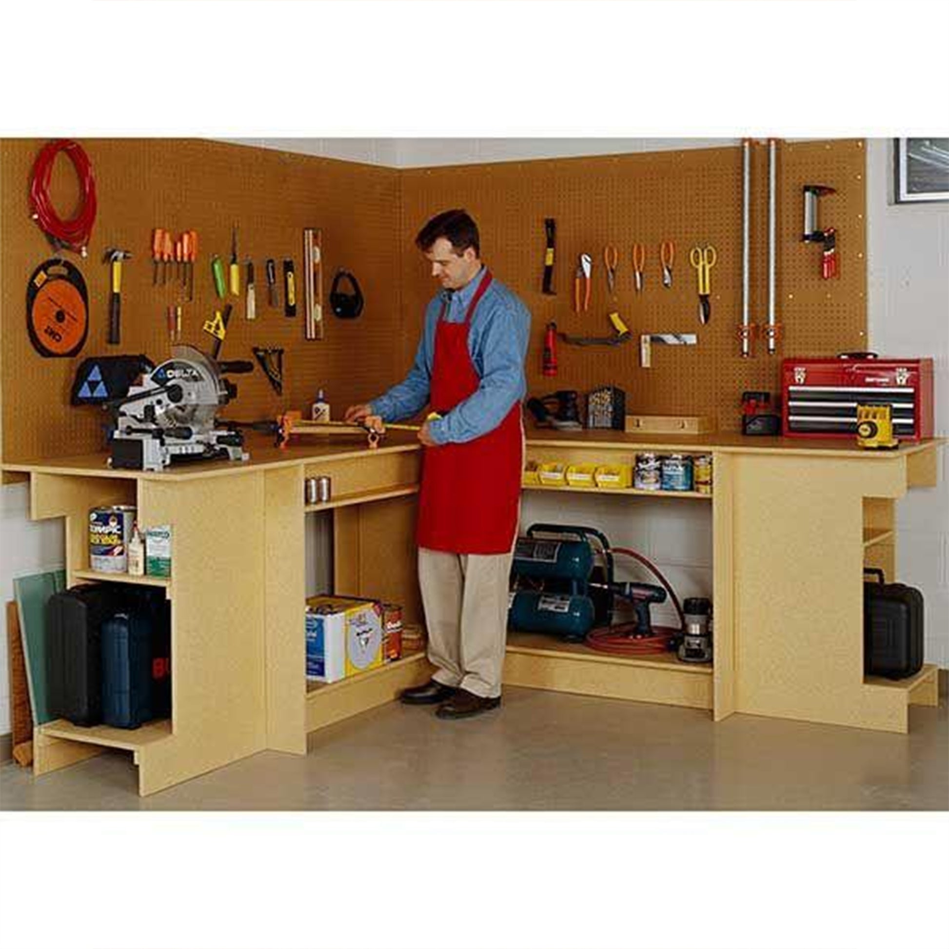 Downloadable Woodworking Project Plan to Build One-Day Workbench alt 0