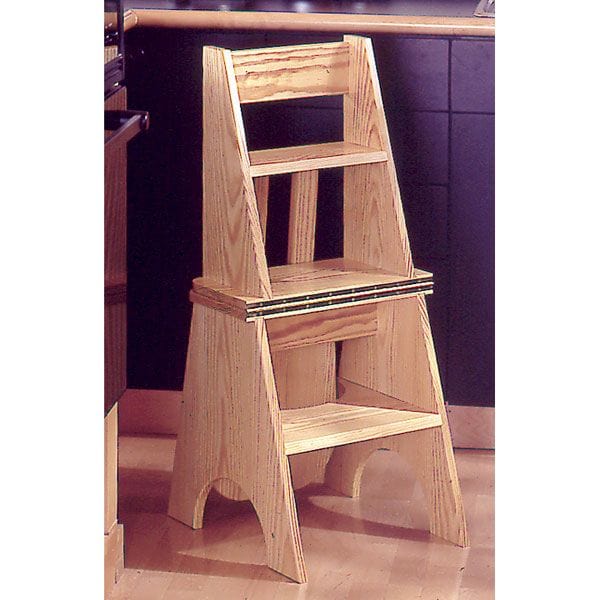 Woodworking Project Paper Plan to Build Two-In-One Seat/Step Stool alt 0