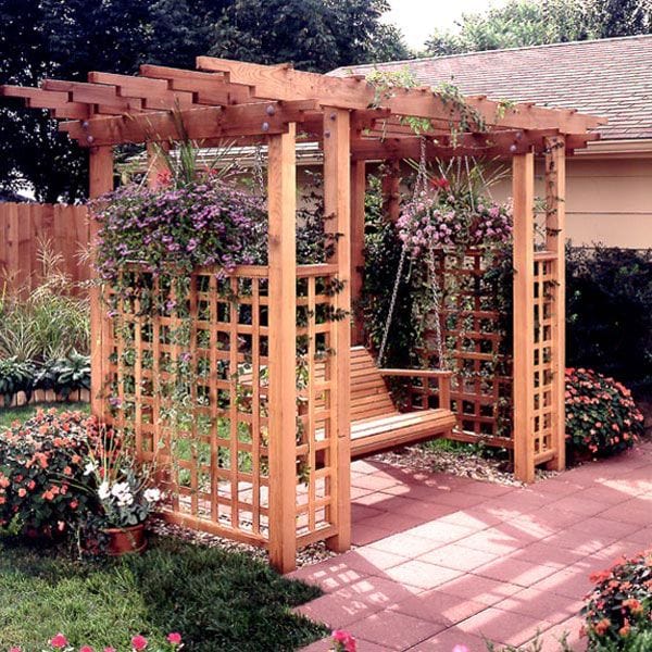 Woodworking Project Paper Plan to Build Garden Arbor Getaway alt 0