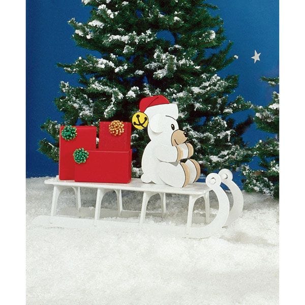 Woodworking Project Paper Plan to Build Sleigh Riding Teddy alt 0