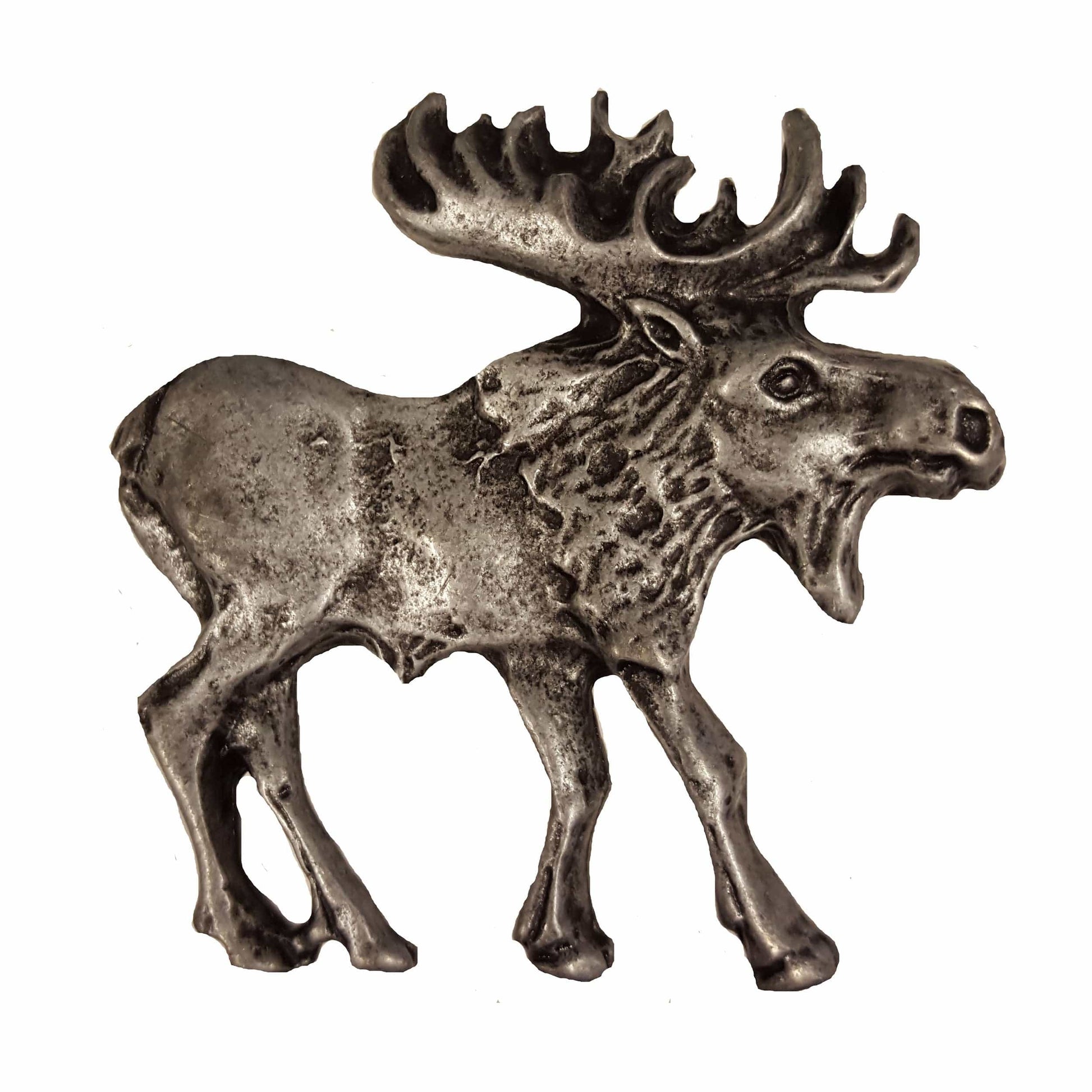 Walking Moose Pull, Right, Pewter, Model 183P alt 0