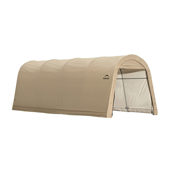 Auto Shelter, 10' x 20' x 8', RoundTop Style Instant Garage, Sandstone alt 0