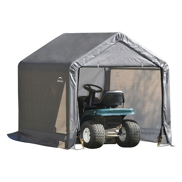 Shed-in-a-Box 6' x 6' x 6', Peak Style, Gray alt 0