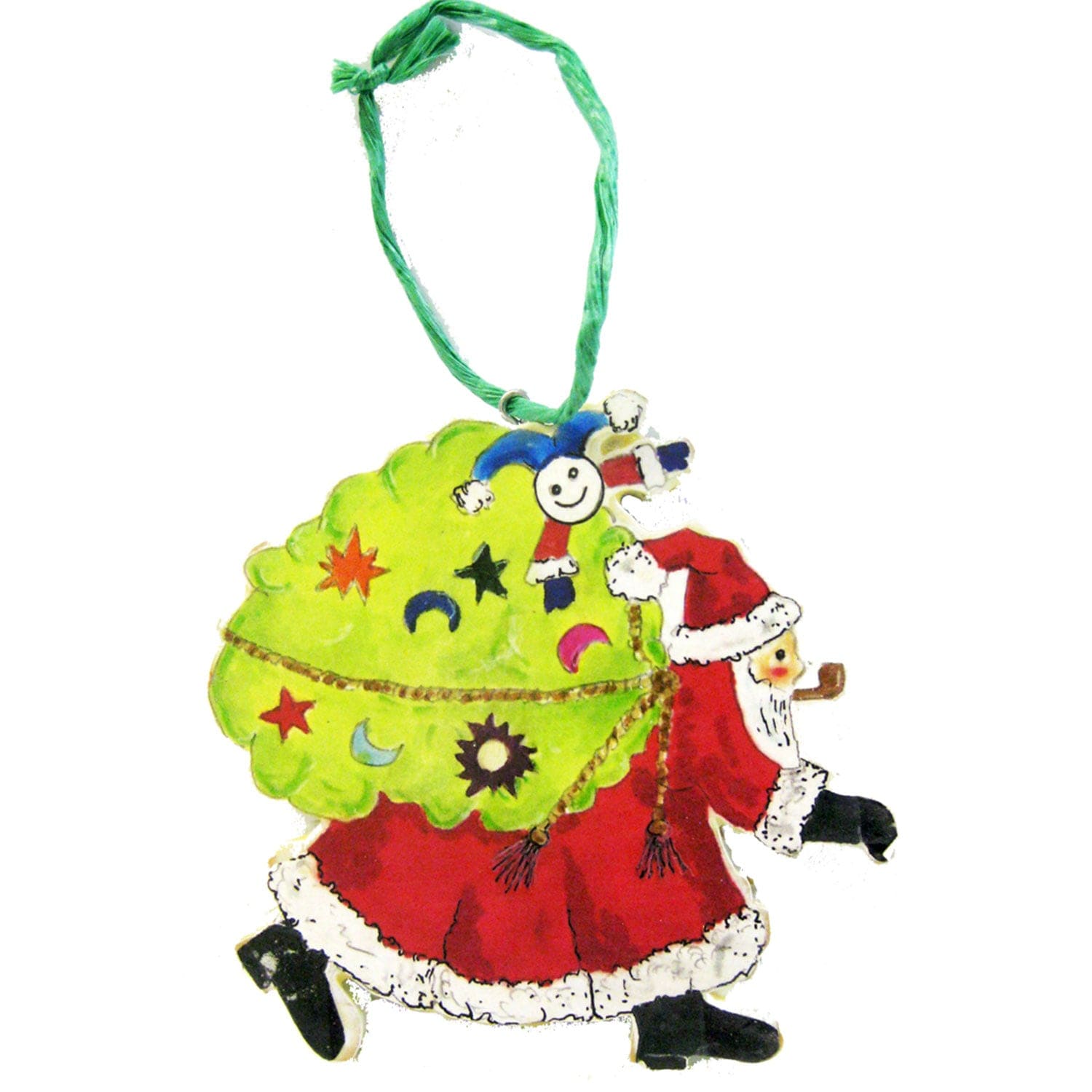 Santa with Sack Ornament  Woodworking Pattern and Picture alt 0