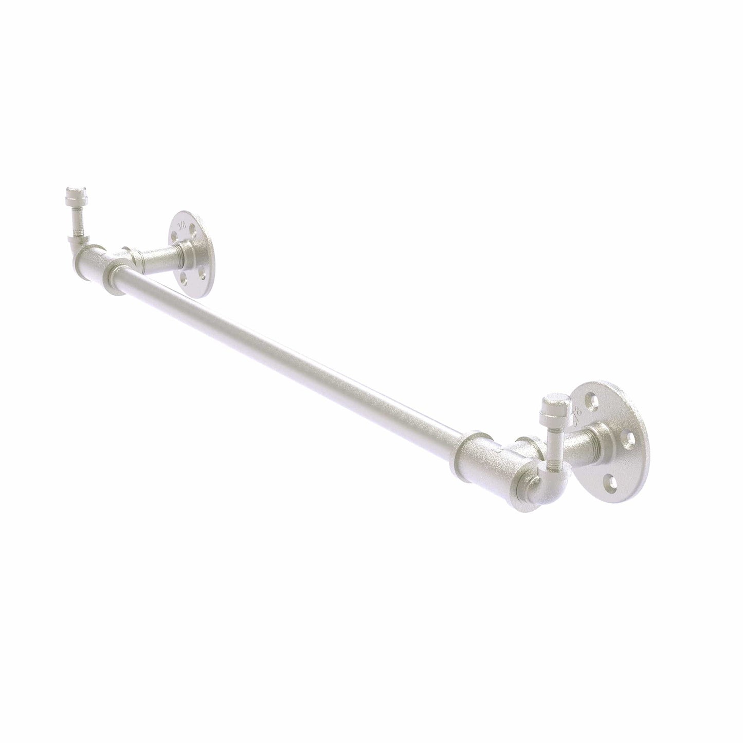  24" Towel Bar with Integrated Hooks, Satin Nickel Finish alt 0