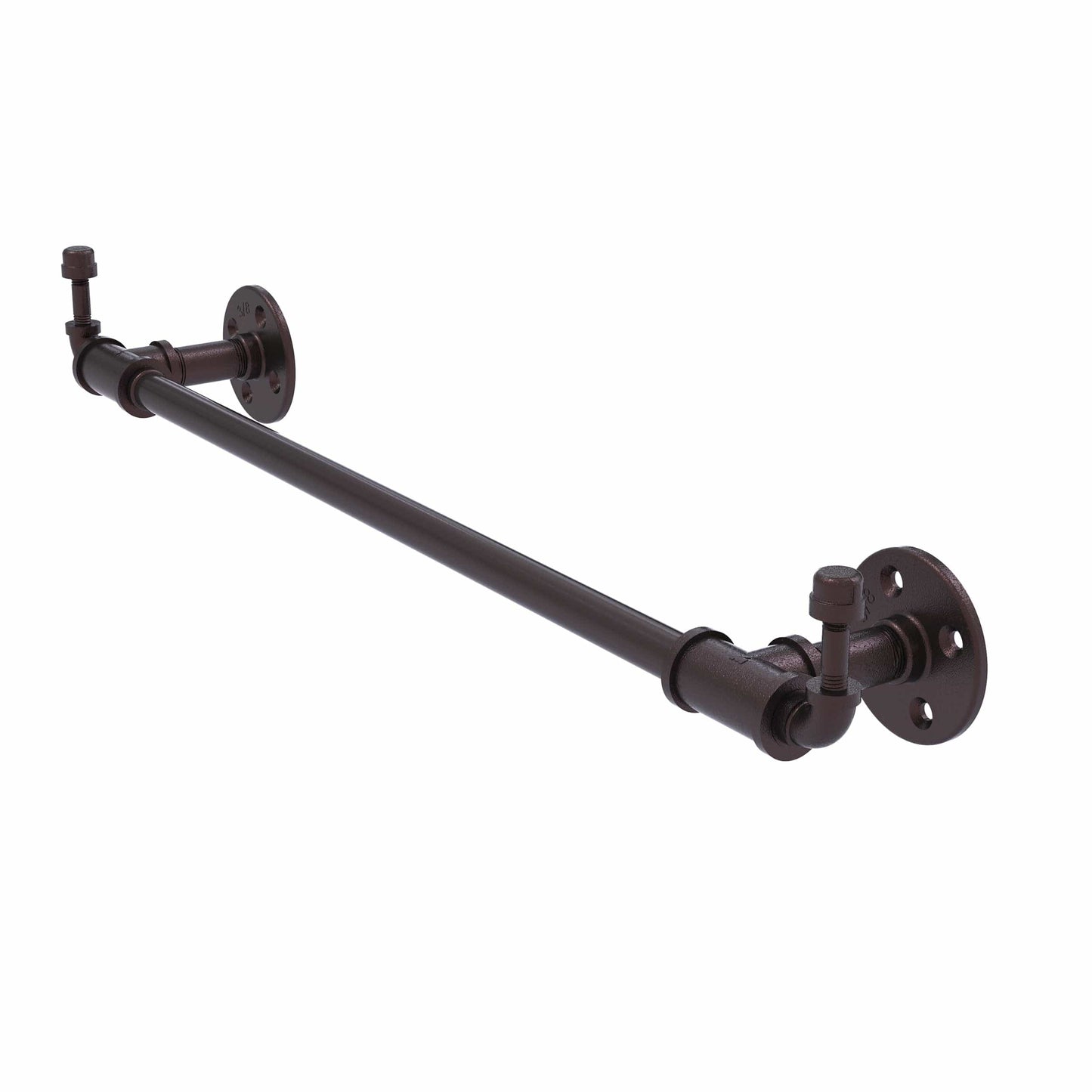  30" Towel Bar with Integrated Hooks, Antique Bronze Finish alt 0