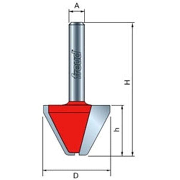 Letter Bit 1-1/8D 3/4CL 1/2SH alt 0