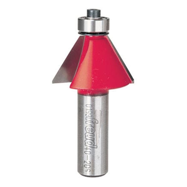 40-206 Chamfer Router Bit 30 Degree 1-3/4"CL 1/2"SH alt 0