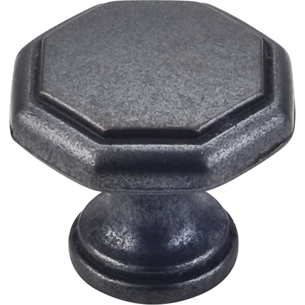 Drake Flat Top Geometric Knob, 1-3/16" Dia.,  Gun Metal alt 0