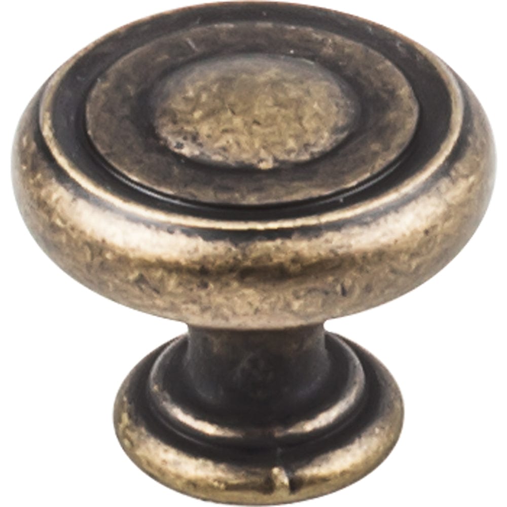 Bremen 1 Knob, 1-1/4" Dia.,  Distressed Antique Brass alt 0