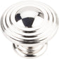 Bremen 2 Stacked Knob, 1-1/4" Dia.,  Polished Nickel alt 0