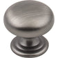 Florence Knob, 1-1/4" Dia.,  Brushed Pewter alt 0