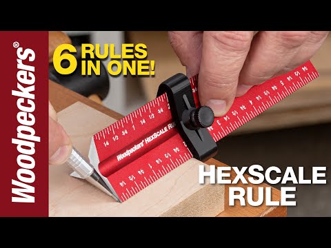 HexScale Rule | Woodpeckers Woodworking Tools